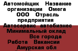 Автомойщик › Название организации ­ Омега, ООО › Отрасль предприятия ­ Автосервис, автобизнес › Минимальный оклад ­ 50 000 - Все города Работа » Вакансии   . Амурская обл.,Октябрьский р-н